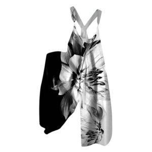 Y2k Clothes,Jumpsuits for Women Casual Dressy Summer Outfits 2024 Trendy Pieme Deals One Piece Wide Leg Pants Rompers Elegant Floral Boho Printed Overalls Loose FIt Womens Clothes(Ag-White,XL) ‎womens Jumpsuits, Rompers & Overalls AG