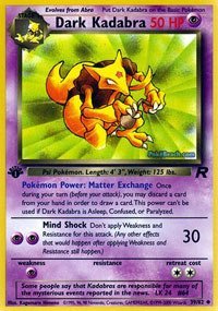 Collectible Card Games Pokemon Pokemon - Dark Kadabra (39) - Team Rocket