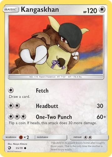 Collectible Card Games Pokemon Pokemon - Kangaskhan 55/70 – Dragon Majesty – Single Card