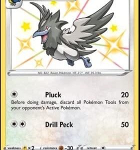 Pokemon Pokemon - Corvisquire SV102/SV122 - Shining Fates - Shiny Vault - Card Action Figures