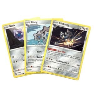 Klinklang 104/172 - Brillant Star - Pokemon Evolution 3 Card Lot - Klang 103/172 - Klink 102/172 Trading Cards Pokemon