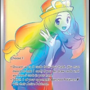 Serena 207/195- Silver Tempest - Full Art Rainbow - Pokemon Secret Rare Collectible Card Games Pokemon