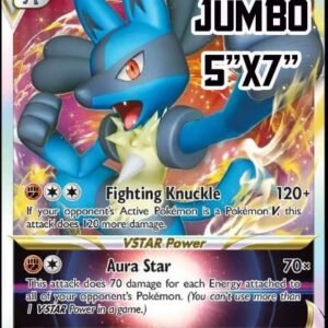 Pokemon **Jumbo** Pokemon Card - Lucario VSTAR -SWSH214 - Black Star Promo Trading Cards
