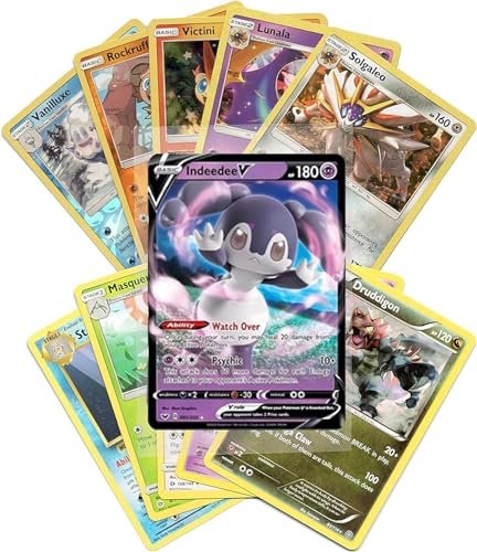 Pokemon Collectible Card Games Pokemon Cards 50 Card Assorted Lot with Guaranteed V Pokemon