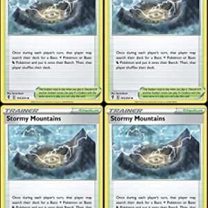 Stormy Mountains 161/203 - Evolving Skies - Pokemon Trainer Card Lot - Playset x4 Pokemon Collectible Card Games