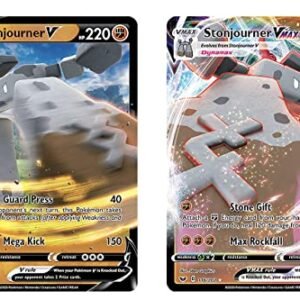 Action Figures Pokemon Stonjourner V & Vmax - Sword & Shield - Pokemon Ultra Rare Lot - 115/202 & 116/202