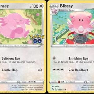 Blissey 052/078 - Pokemon Go - Foil - Evolution Card Lot - Chansey Collectible Card Games Pokemon