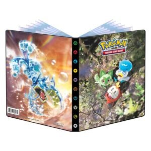 Pokemon Card Storage & Display Scarlet & Violet Fuecoco, Sprigatito, Quaxly and Gyarados 4-Pocket Portfolio for Pokemon