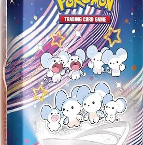 Pokemon Trading Cards Pokémon TCG: Scarlet & Violet—Paldean Fates Mini Tin – Maushold (2 Booster Packs, 1 Sticker & 1 Art Card) Maushold