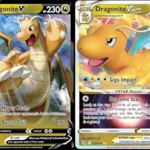 Trading Cards Pokemon Dragonite V & Vstar 050/078 - Pokemon Go - Ultra Rare Card Lot