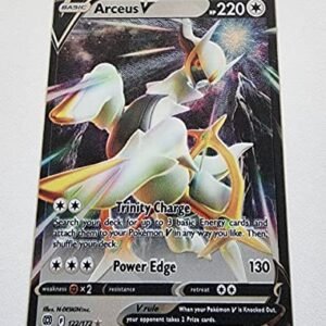 Arceus V 122/172 Brilliant Stars - Ultra Rare Pokemon Card - Holo Foil Pokemon Collectible Card Games