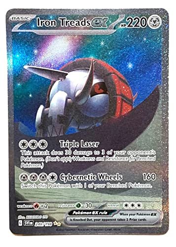 Collectible Card Games Pokemon Pokemon - Iron Treads ex 248/198 - Scarlet & Violet - Special Illustrator Rare - Holo Full Art