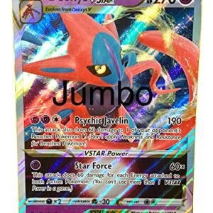 Deoxys VSTAR - **Oversize** - Pokémon Jumbo Card - Black Star Promo SWSH268 Pokemon Action Figures