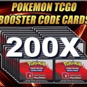 200 Booster Pack Code Pokemon Card Lot - Online Game PTCGO Collectible Card Games Pokemon