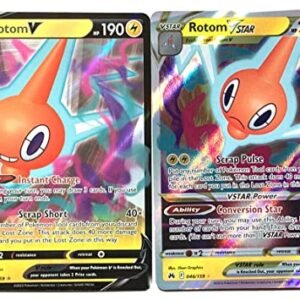 Rotom V & VSTAR - 046/159 - Crown Zenith - Pokemon Ultra Rare Card Lot Trading Cards Pokemon