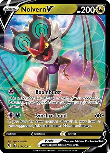 Collectible Card Games Pokemon Noivern V - 117/203 - Ultra Rare - Sword & Shield - Evolving Skies