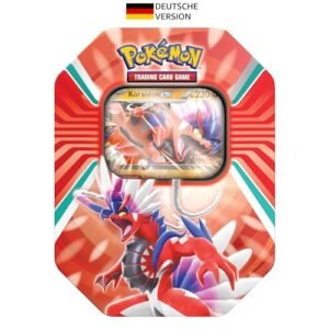 Pokémon - Trading Card Game: Tin-Box Paldea Legends - Koraidon (1 Holographic Card & 4 Booster Packs) Coraidon Trading Cards Pokemon