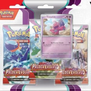 Pokemon Scarlet & Violet 2 Paldea Evolved 3Pk Blister - Tinkatink Action Figures Pokemon
