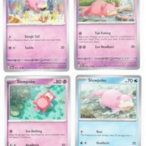Slowpoke – x4 Pokemon Card Lot - 057/142 – Stellar Crown – Pokemon 151 Collectible Card Games Pokemon