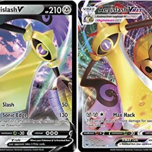 Pokemon Vmax Card Set - Aegislash VMAX 127/185 & Aegislash V 126/185 - Vivid Voltage - Ultra Rare Card Lot Collectible Card Games Pokemon