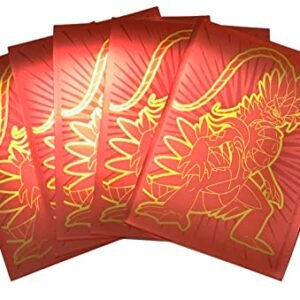 Pokemon Card Storage & Display Koraidon Pokemon Card Sleeves - Scarlet & Violet Deck Protectors x65 - Elite Trainer Box