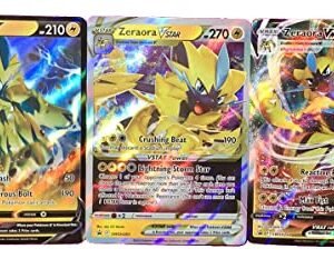 Trading Cards Pokemon Zeraora V - VSTAR - VMAX - Pokémon 3 Card Set - SWSH263 SWSH264 SWSH265 English
