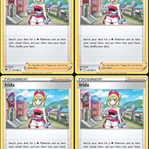 Pokemon Playsets Irida 147/189 - Pokemon Astral Radiance Trainer Card Lot - Rare - x4 - Playset