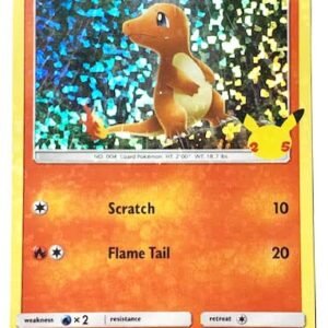 Collectible Card Games Pokemon Pokemon - Charmander 9/25 - McDonalds Promo - 25th Annivesary - Holo Foil