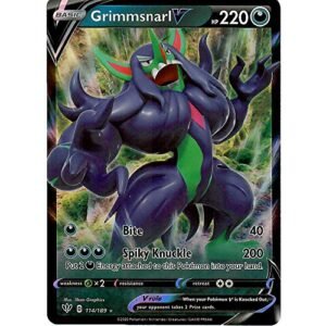 Grimmsnarl V - 114/189 - Ultra Rare Sword & Shield Darkness Ablaze Singles Pokemon Trading Cards