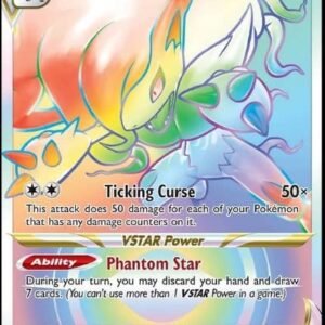 Collectible Card Games Pokemon Pokemon - Hisuian Zoroark VStar 203/196 Lost Origin Secret Rainbow Rare Foil