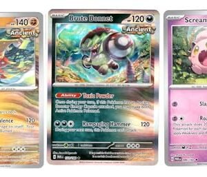 Pokemon Trading Cards Scream Tail - Slither Wing - Brute Bonnet - Paradox Rift - Ancient Pokemon Card Lot - 086/182-123/182