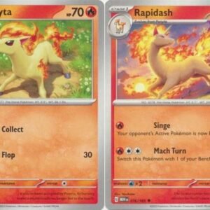 Trading Cards Pokemon Rapidash 078/165 - Ponyta - Pokemon 151 - Evolution 2 Card Lot
