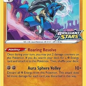 Collectible Card Games Pokemon Pokemon - Lucario SWSH186 - Brilliant Star Black Star Promo - Holo Foil - Prerelease