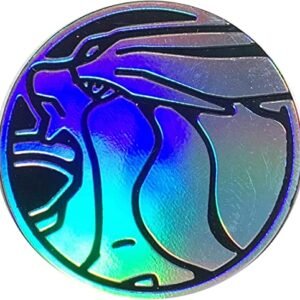 Suicune Pokemon Coin - Standard Size - Silver/Blue Pokemon Trading Cards