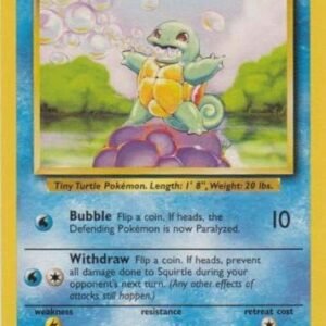 Trading Cards Pokemon Pokemon - Squirtle - 63/102 - Common - Unlimited Edition