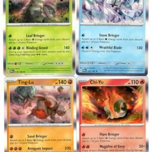 Wo-Chien, Chien-Pao, Ting-Lu, and Chi-Yu - Paradox Rift - Ruinous Legends Pokemon Card Set - 018/182-057/182 Pokemon Trading Cards