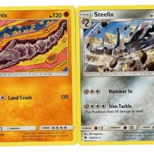 Steelix 125/214 - Lost Thunder - Evolution Pokemon 2 Card Set - Rare Collectible Card Games Pokemon