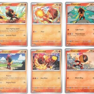 Charcadet – x6 Pokemon Card Lot – Surging Sparks Stellar Crown Paradox Rift 029/142 Collectible Card Games Pokemon