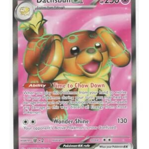Collectible Card Games Pokemon Pokemon - Dachsbun ex 160/142 - Stellar Crown - Full Art Foil Ultra Rare Card