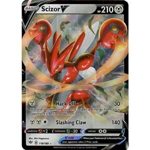 Scizor V - 118/189 - Ultra Rare Sword & Shield Darkness Ablaze Singles Trading Cards Pokemon