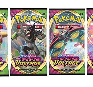 Pokemon Vivid Voltage 4 Booster Packs Collectible Card Games Pokemon