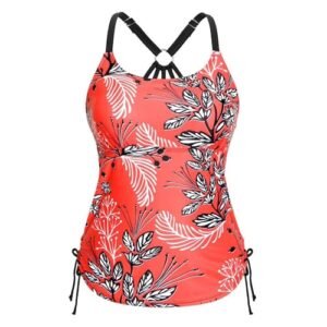 womens Swimsuits & Cover Ups AG Tummy Control Swimwear Halter One Piece Women's Conservative Printed High Waisted 1 Piece Modest Swimsuits for Women XX-Large