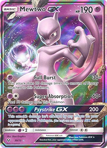 Collectible Card Games Pokemon Mewtwo GX - 39/73 - Ultra Rare
