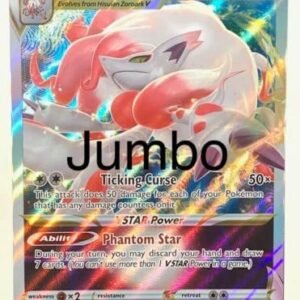 Action Figures Pokemon Pokemon **Jumbo** Card - Hisuian Zoroark Vstar - SWSH298 - Oversize- Vstar Collection Box Exclusive