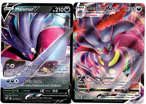 Pokemon Malamar Vmax 122/192 - Ultra Rare - Pokemon Sword and Shield Rebel Clash Trading Cards