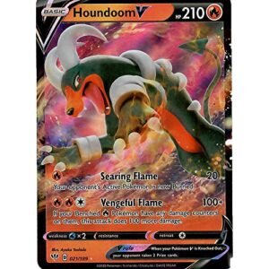 Pokemon Houndoom V - 21/189 - Ultra Rare Sword & Shield Darkness Ablaze Singles Trading Cards