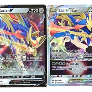 Pokemon Zacian V & VSTAR - 096/159 - Crown Zenith - Pokemon Ultra Rare Card Lot Trading Cards