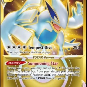 Collectible Card Games Pokemon Lugia Vstar 211/195- Silver Tempest - Full Art - Pokemon Gold Secret Rare Card