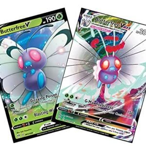 Trading Cards Pokemon Butterfree V & Vmax - Darkness Ablaze - Pokemon Ultra Rare Lot - 001/189 & 002/189