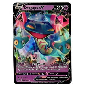Pokemon Action Figures Dragapult V 092/192 - Ultra Rare - Pokemon Sword and Shield Rebel Clash